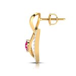 0.55 ct Natural Diamond Earrings 14k Yellow, Rose White Gold - Image 11