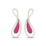 0.78 ct Natural Diamond Earrings 14k Yellow, Rose White Gold