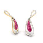 0.78 ct Natural Diamond Earrings 14k Yellow, Rose White Gold - Image 8