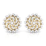 0.48 ct Natural Diamond Earrings 14k Yellow, Rose White Gold - Image 8