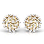 0.48 ct Natural Diamond Earrings 14k Yellow, Rose White Gold