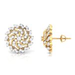 0.48 ct Natural Diamond Earrings 14k Yellow, Rose White Gold - Image 10