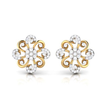 0.29 ct Natural Diamond Earrings 14k Yellow, Rose White Gold