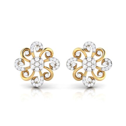 0.29 ct Natural Diamond Earrings 14k Yellow, Rose White Gold