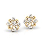 0.29 ct Natural Diamond Earrings 14k Yellow, Rose White Gold - Image 4