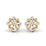 0.29 ct Natural Diamond Earrings 14k Yellow, Rose White Gold - Image 5