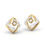 0.41 ct Natural Diamond Earrings 14k Yellow, Rose White Gold - Image 9