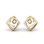 0.41 ct Natural Diamond Earrings 14k Yellow, Rose White Gold - Image 10