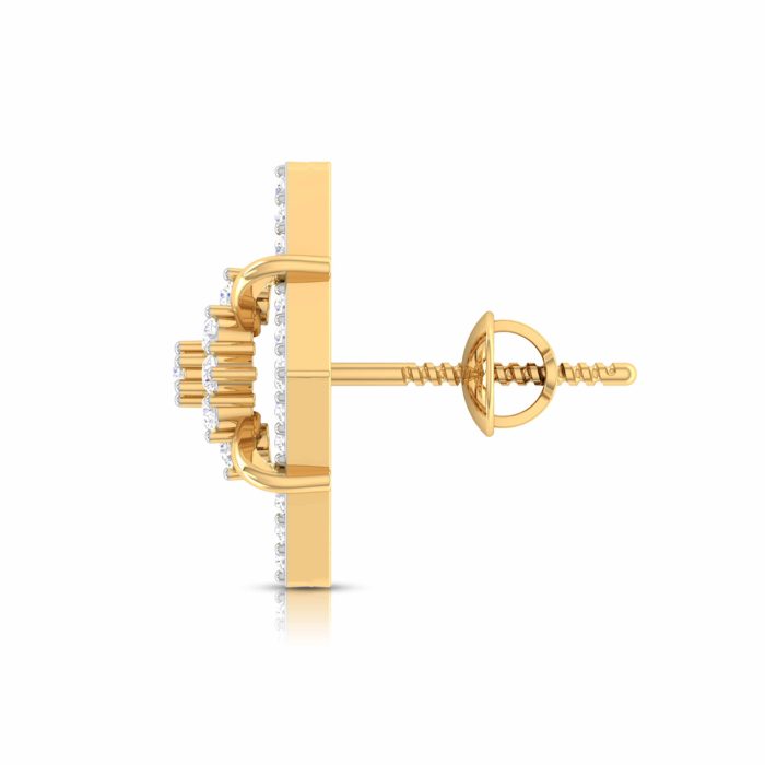 0.27 ct Natural Diamond Earrings 14k Yellow, Rose White Gold - Image 7