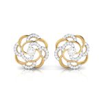 0.42 ct Natural Diamond Earrings 14k Yellow, Rose White Gold