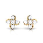 0.30 ct Natural Diamond Earrings 14k Yellow, Rose White Gold