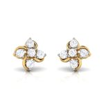 0.30 ct Natural Diamond Earrings 14k Yellow, Rose White Gold - Image 5