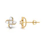 0.30 ct Natural Diamond Earrings 14k Yellow, Rose White Gold - Image 6