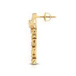0.48 ct Natural Diamond Earrings 14k Yellow, Rose White Gold - Image 10