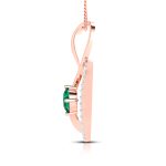 0.25 Ct Natural Diamond Pendants 14k Yellow Rose White Gold - Image 6