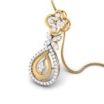 0.48 Ct Natural Diamond Pendants 14k Yellow Rose White Gold - Image 8