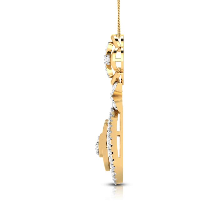 0.48 Ct Natural Diamond Pendants 14k Yellow Rose White Gold - Image 10