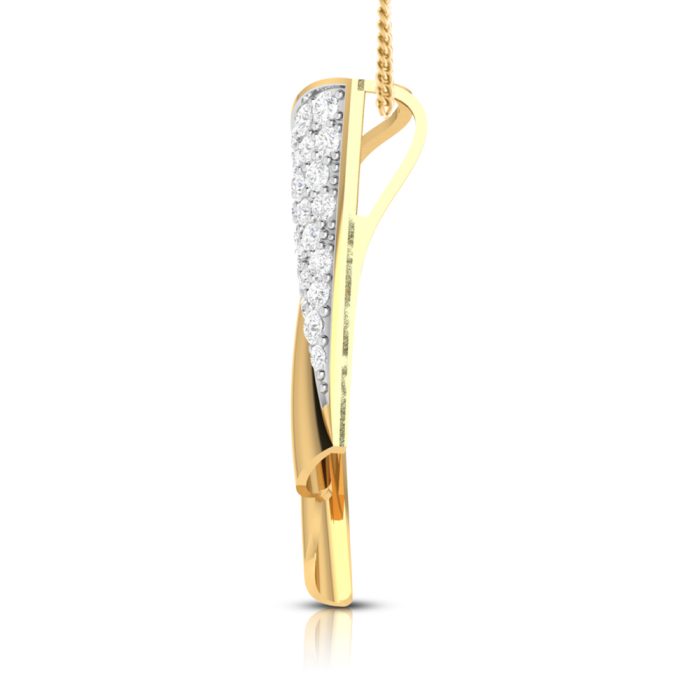 0.37 Ct Natural Diamond Pendants 14k Yellow Rose White Gold - Image 10