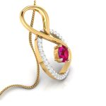 0.25 Ct Natural Diamond Pendants 14k Yellow Rose White Gold - Image 8