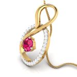0.25 Ct Natural Diamond Pendants 14k Yellow Rose White Gold - Image 9