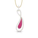 0.31 Ct Natural Diamond Pendants 14k Yellow Rose White Gold