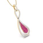 0.31 Ct Natural Diamond Pendants 14k Yellow Rose White Gold - Image 8