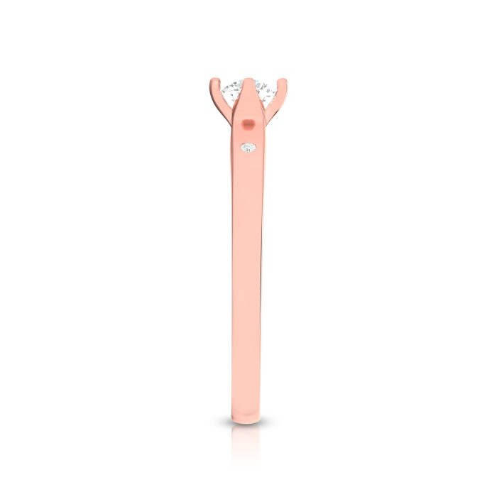0.27 ct Natural Diamond Solitaire Engagement Wedding Anniversary Rings 14k Gold - Image 5