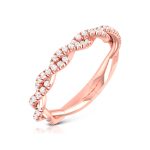 0.30 ct Natural Diamond Engagement Wedding Band 14k Gold - Image 3