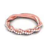 0.30 ct Natural Diamond Engagement Wedding Band 14k Gold - Image 4