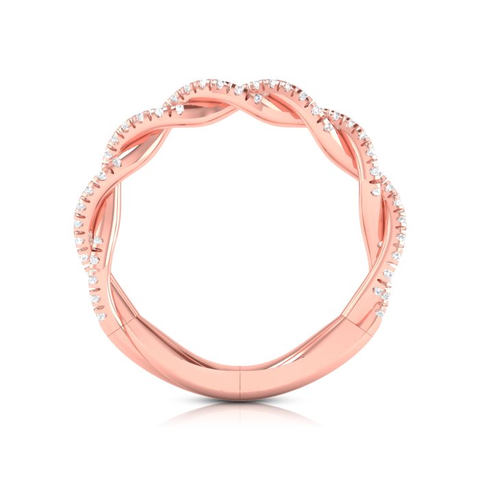 0.30 ct Natural Diamond Engagement Wedding Band 14k Gold - Image 6