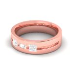 0.40 ct Natural Diamond Engagement Wedding Bands 14k Gold - Image 4