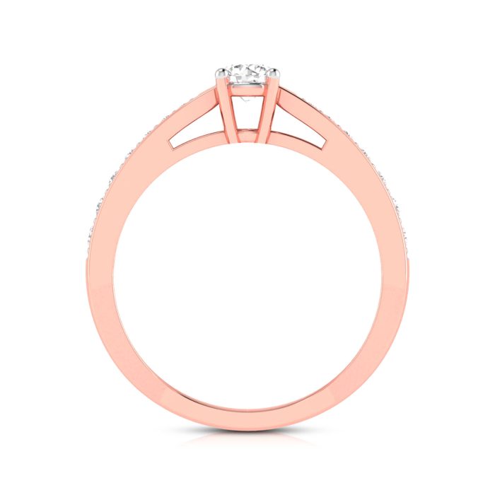 0.41 ct Natural Diamond Solitaire Engagement Wedding Rings 14k Gold - Image 6