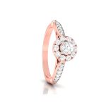 0.37 ct Natural Diamond Solitaire Engagement Wedding Rings 14k Gold - Image 5