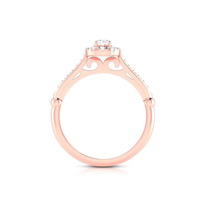 0.37 ct Natural Diamond Solitaire Engagement Wedding Rings 14k Gold - Image 7
