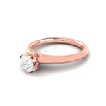 0.37 ct Natural Diamond Solitaire Engagement Wedding Rings 14k Gold - Image 9