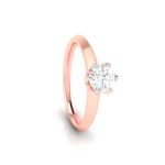 0.37 ct Natural Diamond Solitaire Engagement Wedding Rings 14k Gold - Image 11
