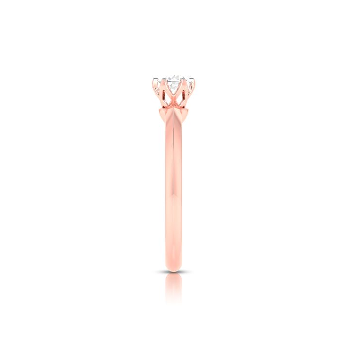 0.37 ct Natural Diamond Solitaire Engagement Wedding Rings 14k Gold - Image 12