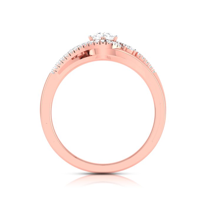 0.35 ct Natural Diamond Engagement Solitaire Wedding Rings 14k Gold - Image 6