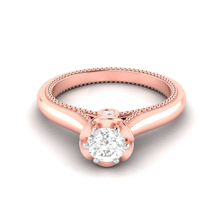0.29 ct Natural Diamond Solitaire Engagement Wedding Rings 14k Gold - Image 8