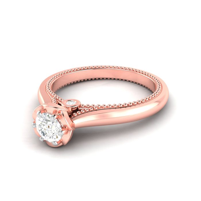 0.29 ct Natural Diamond Solitaire Engagement Wedding Rings 14k Gold - Image 9