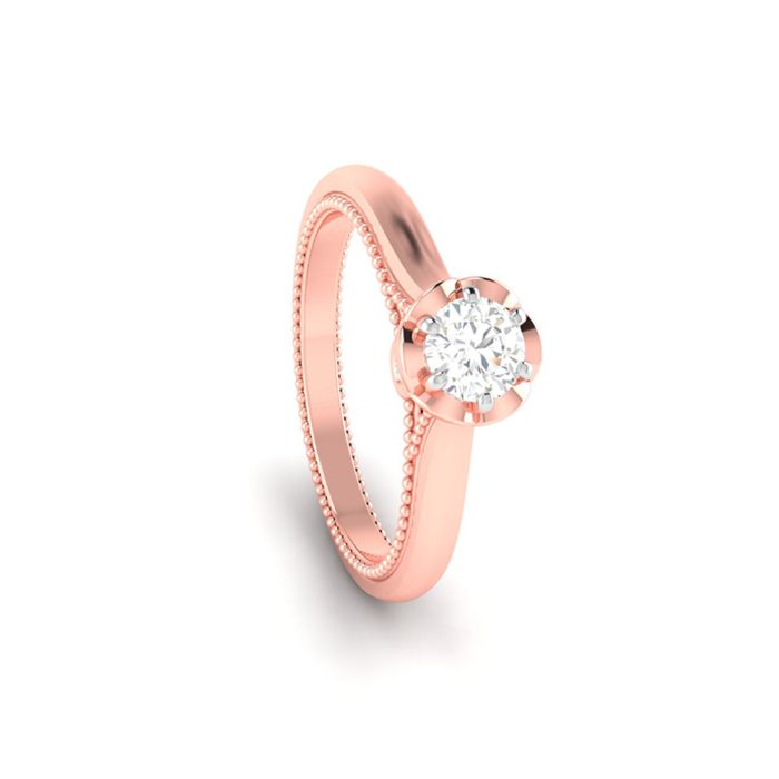 0.29 ct Natural Diamond Solitaire Engagement Wedding Rings 14k Gold - Image 11