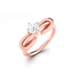 0.37 ct Natural Solitaire Diamond Engagement Wedding Rings 14k Gold - Image 4