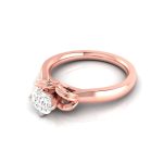 0.48 CT Natural Solitaire Diamond Engagement Wedding Rings 14k Gold - Image 3