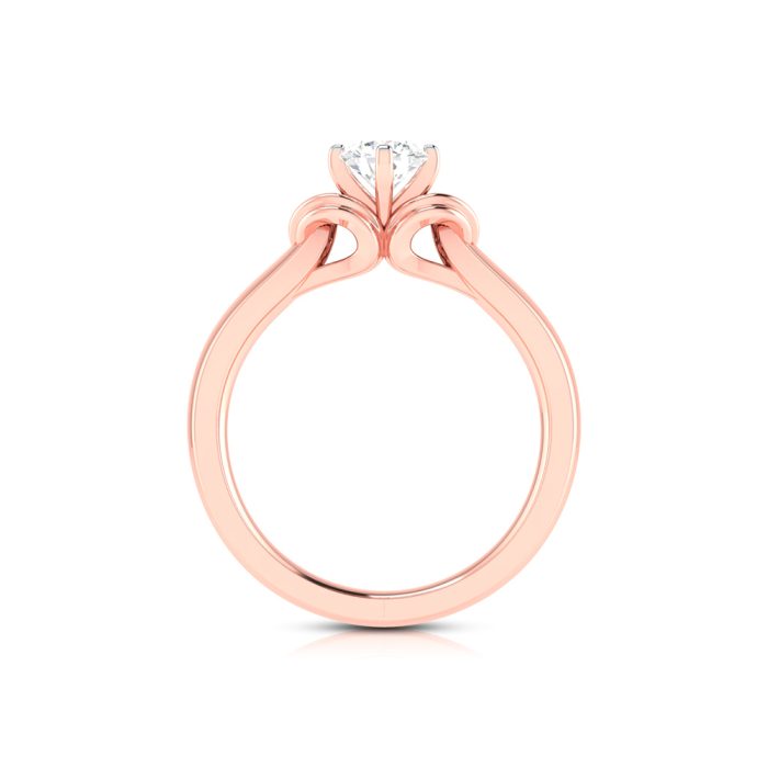 0.48 CT Natural Solitaire Diamond Engagement Wedding Rings 14k Gold - Image 7