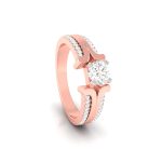 0.50 Ct Natural Solitaire Diamond Engagement Wedding Rings 14k Gold - Image 11