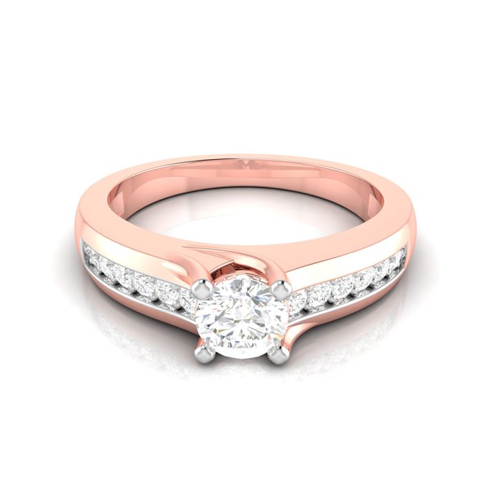 0.45 ct Natural Diamond Solitaire Engagement Wedding Rings 14k Gold - Image 8