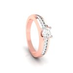 0.45 ct Natural Diamond Solitaire Engagement Wedding Rings 14k Gold - Image 11
