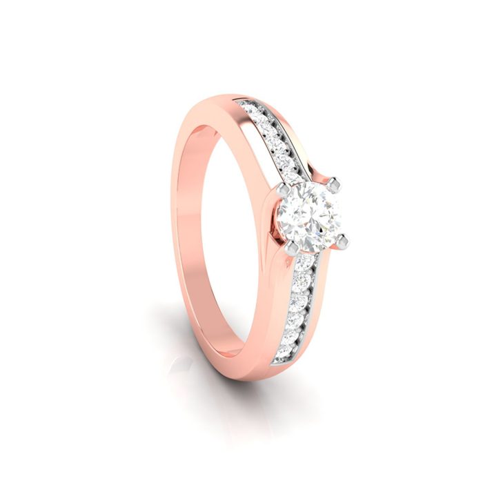 0.45 ct Natural Diamond Solitaire Engagement Wedding Rings 14k Gold - Image 11