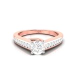 0.50 ct Natural Diamond Solitaire Engagement Wedding Solitaire Rings 14k Gold - Image 2