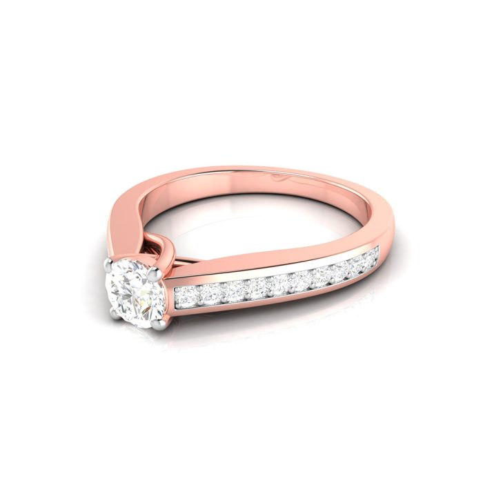 0.50 ct Natural Diamond Solitaire Engagement Wedding Solitaire Rings 14k Gold - Image 3